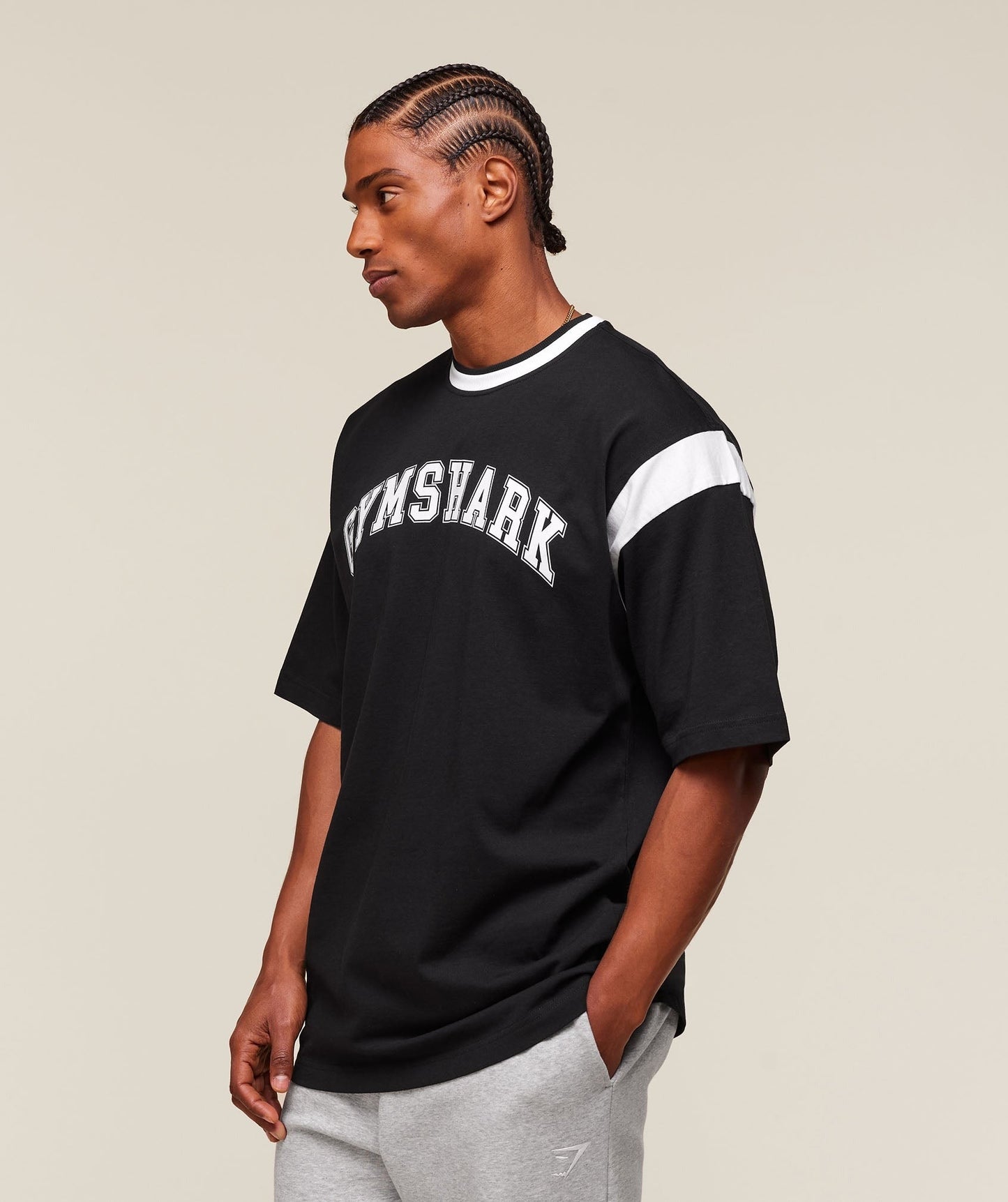 Gymshark GSLC Oversized T-Shirt - Black/White