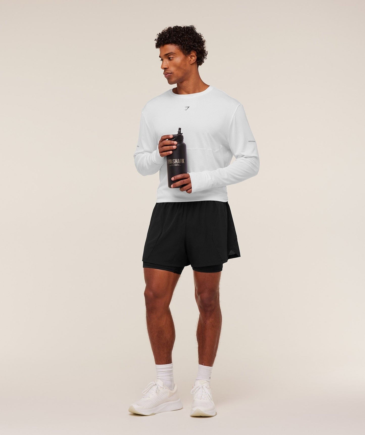 Gymshark Running Long Sleeve T-Shirt - White