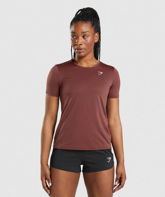 Gymshark Training T-Shirt - Cherry Brown