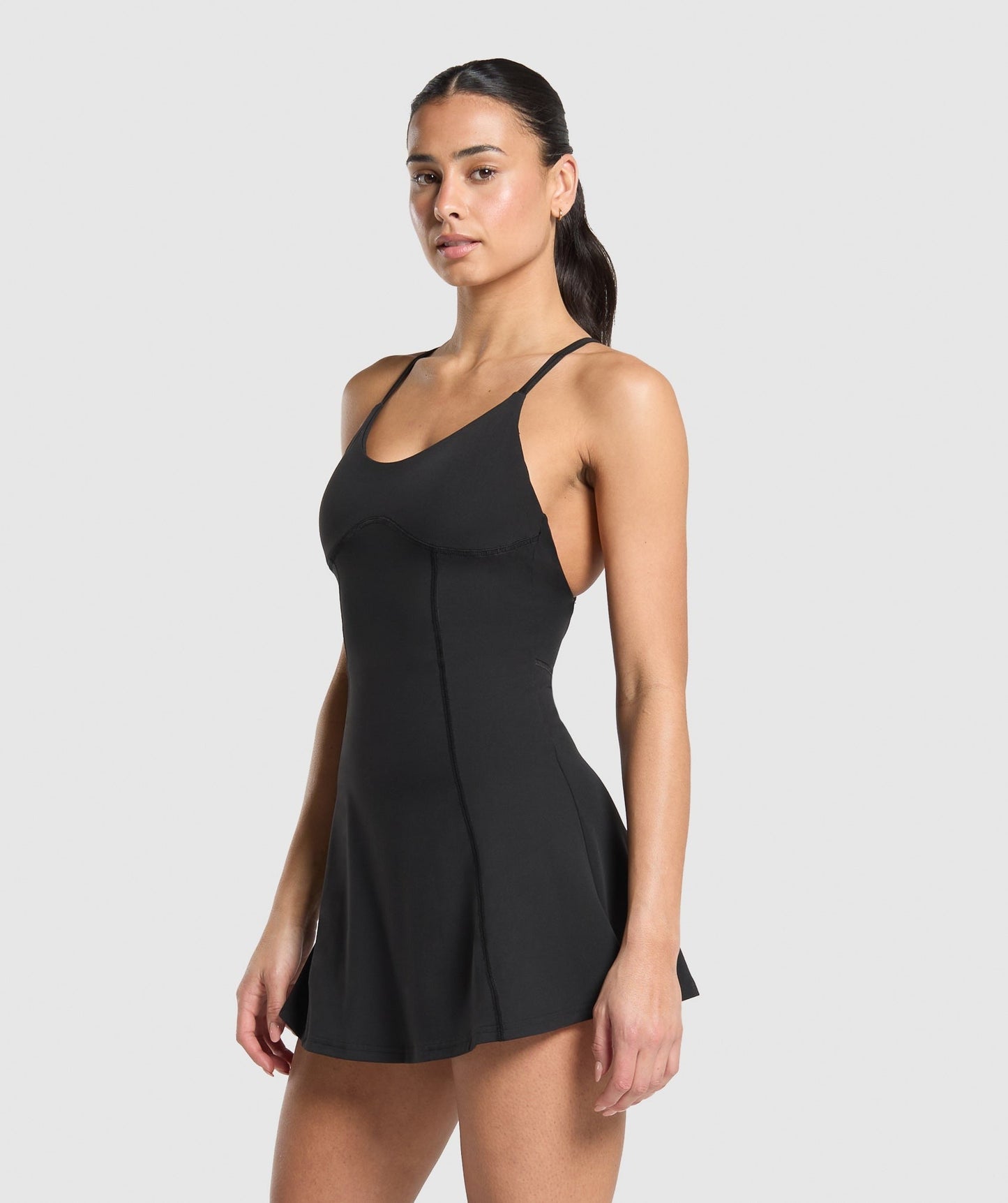 Gymshark Strappy 2-in-1 Dress - Black