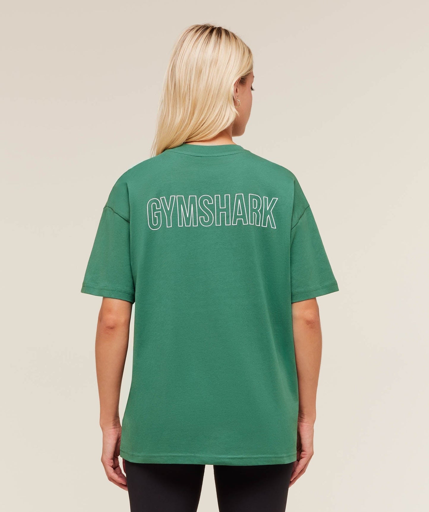 Gymshark Trace Graphic Oversized T-Shirt - Lift Green