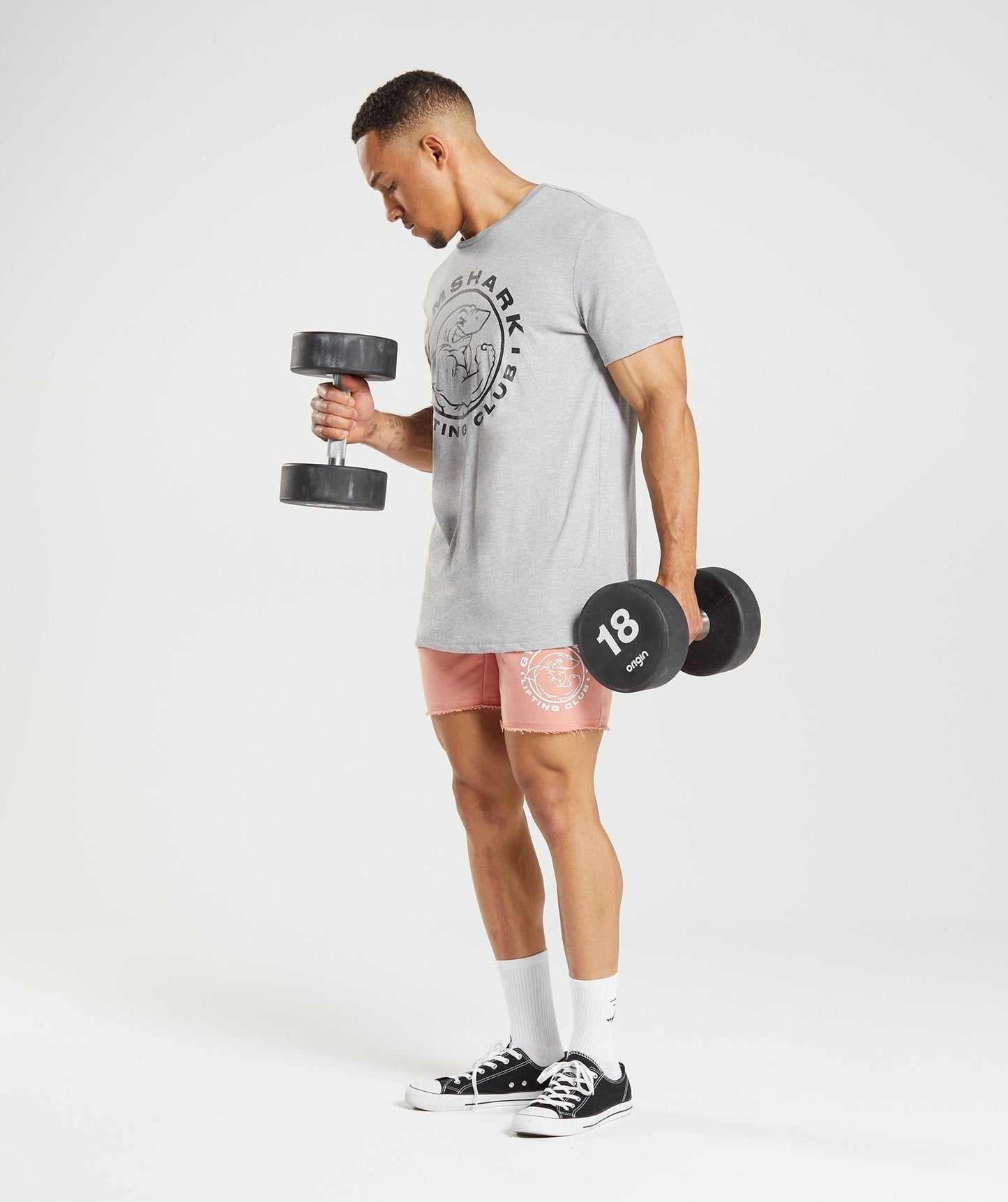 Gymshark Legacy T-Shirt - Light Grey Core Marl