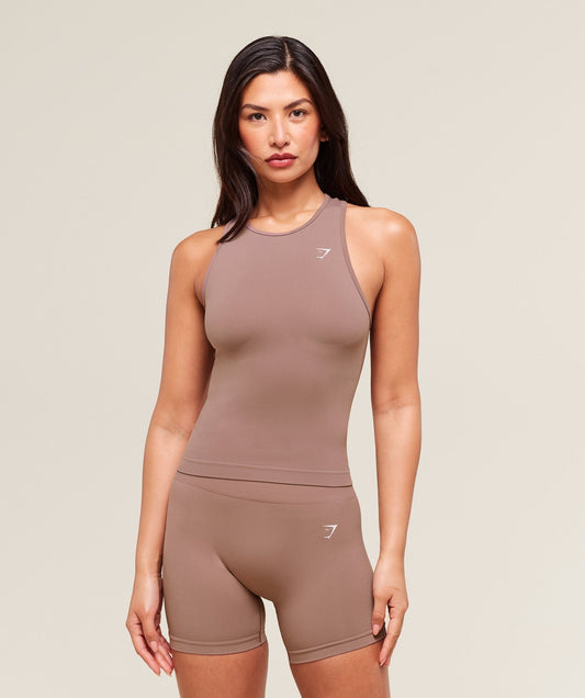Gymshark Everyday Seamless Tight Fit Tank - Chestnut Pink