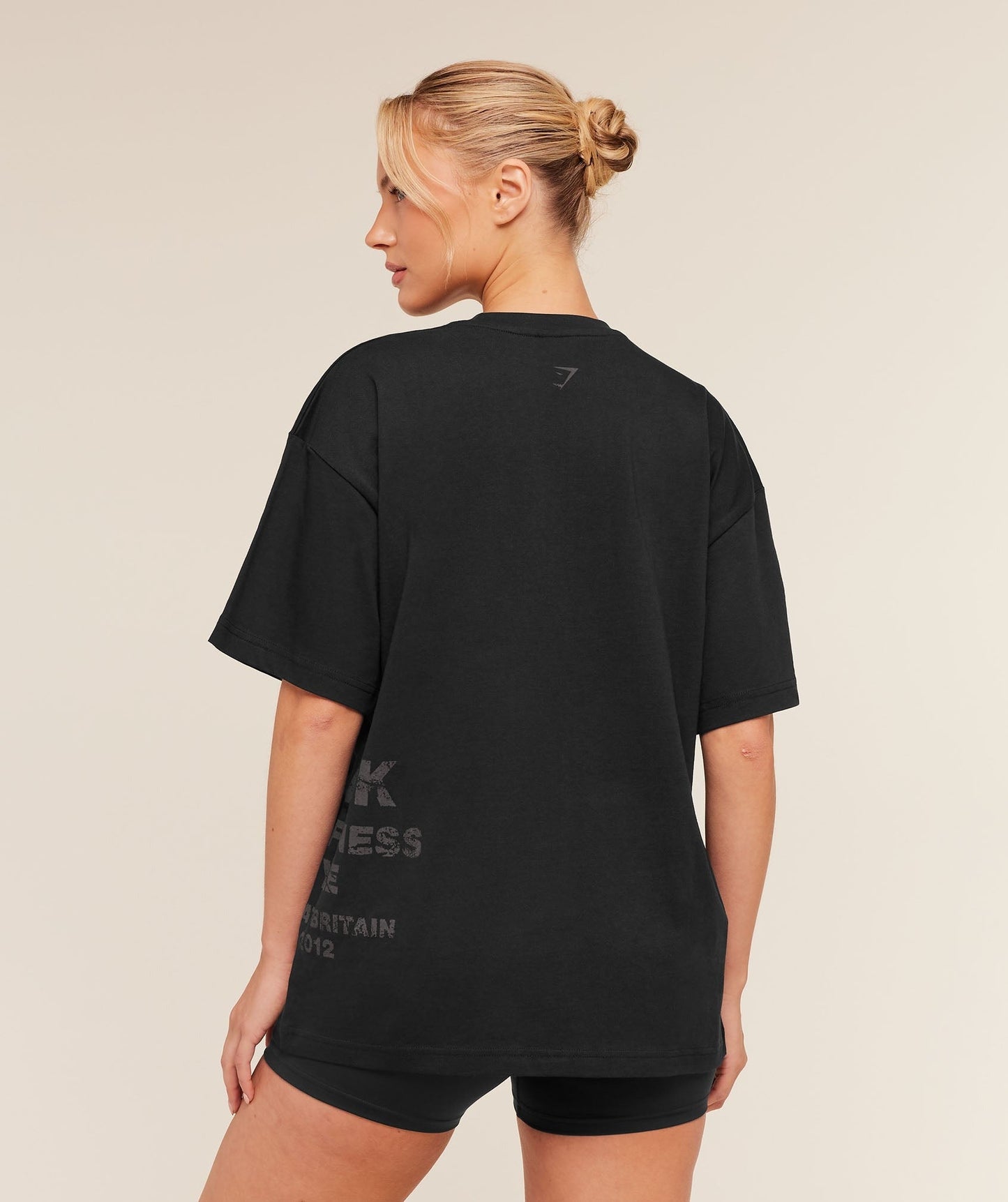 Gymshark Stacked Graphic Short Sleeve T-Shirt - Black