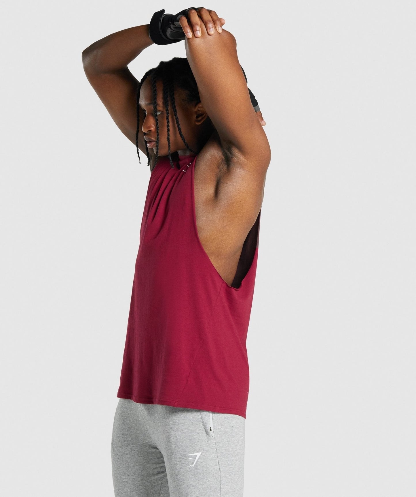 Gymshark Critical 2.0 Drop Arm Tank - Burgundy