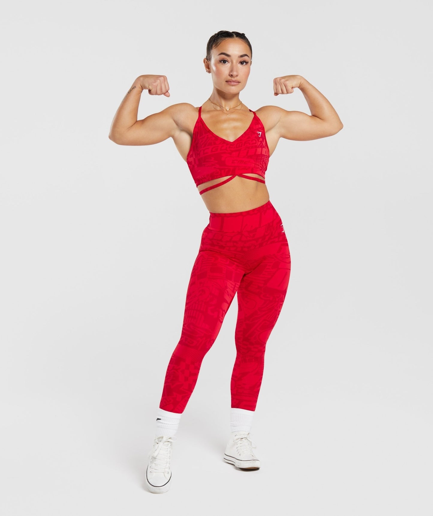 Gymshark GS Power Strappy Sports Bra - Zesty Red