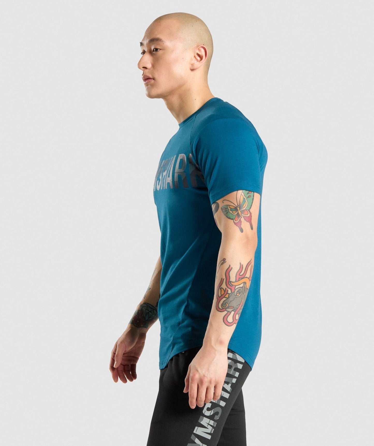 Gymshark Bold T-Shirt - Teal/Camo