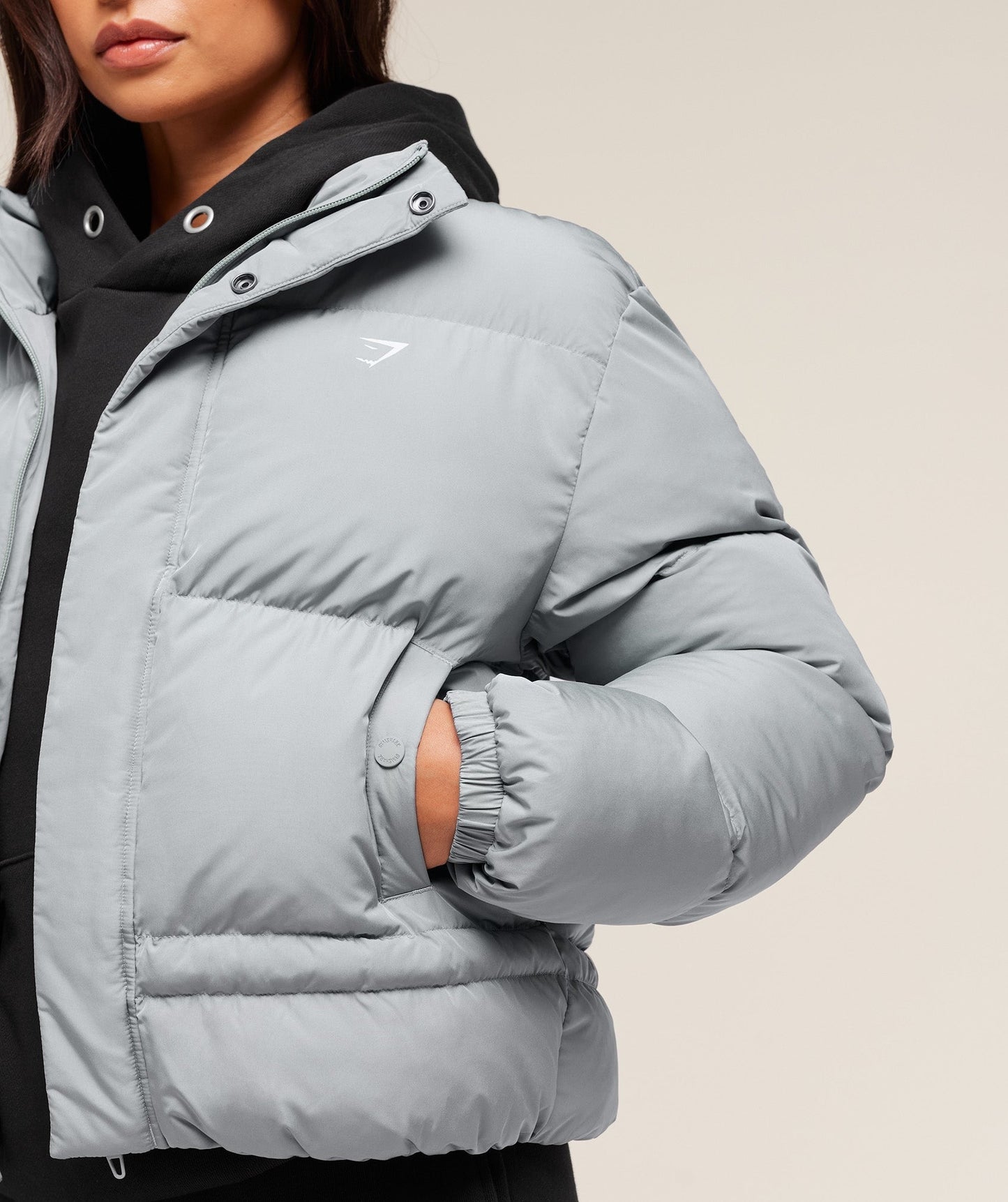 Gymshark Puffer Jacket - Denim Grey