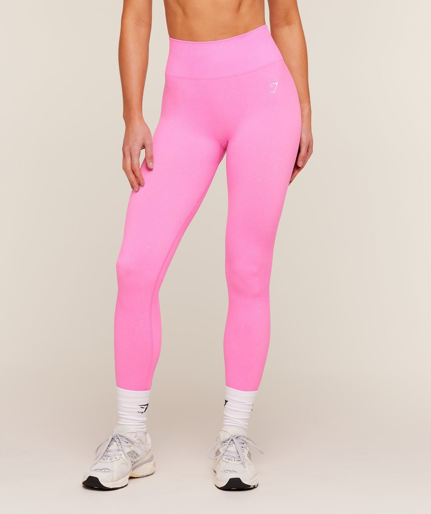 Gymshark Adapt Fleck x Whitney Leggings - Focus Pink/Tinted White