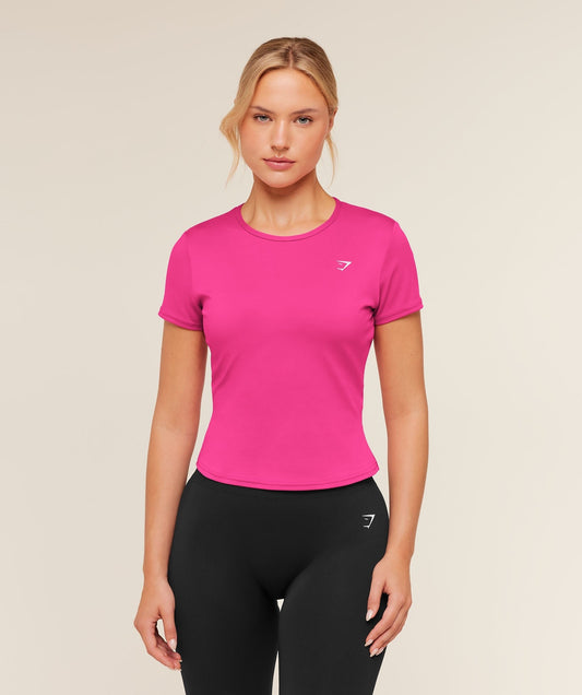 Gymshark Training Baby Tee - Super-Set Pink