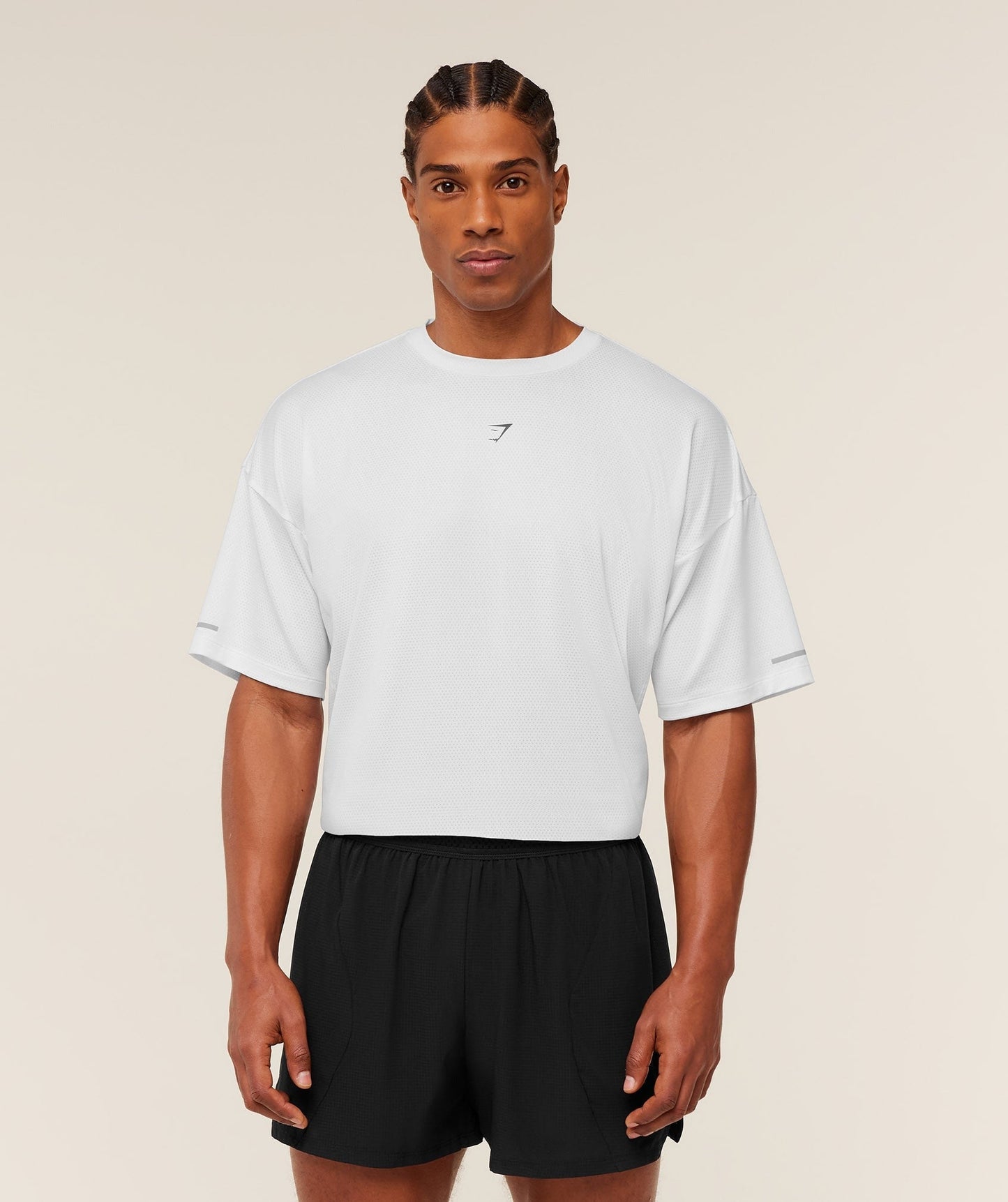 Gymshark Running Graphic T-Shirt - GS White