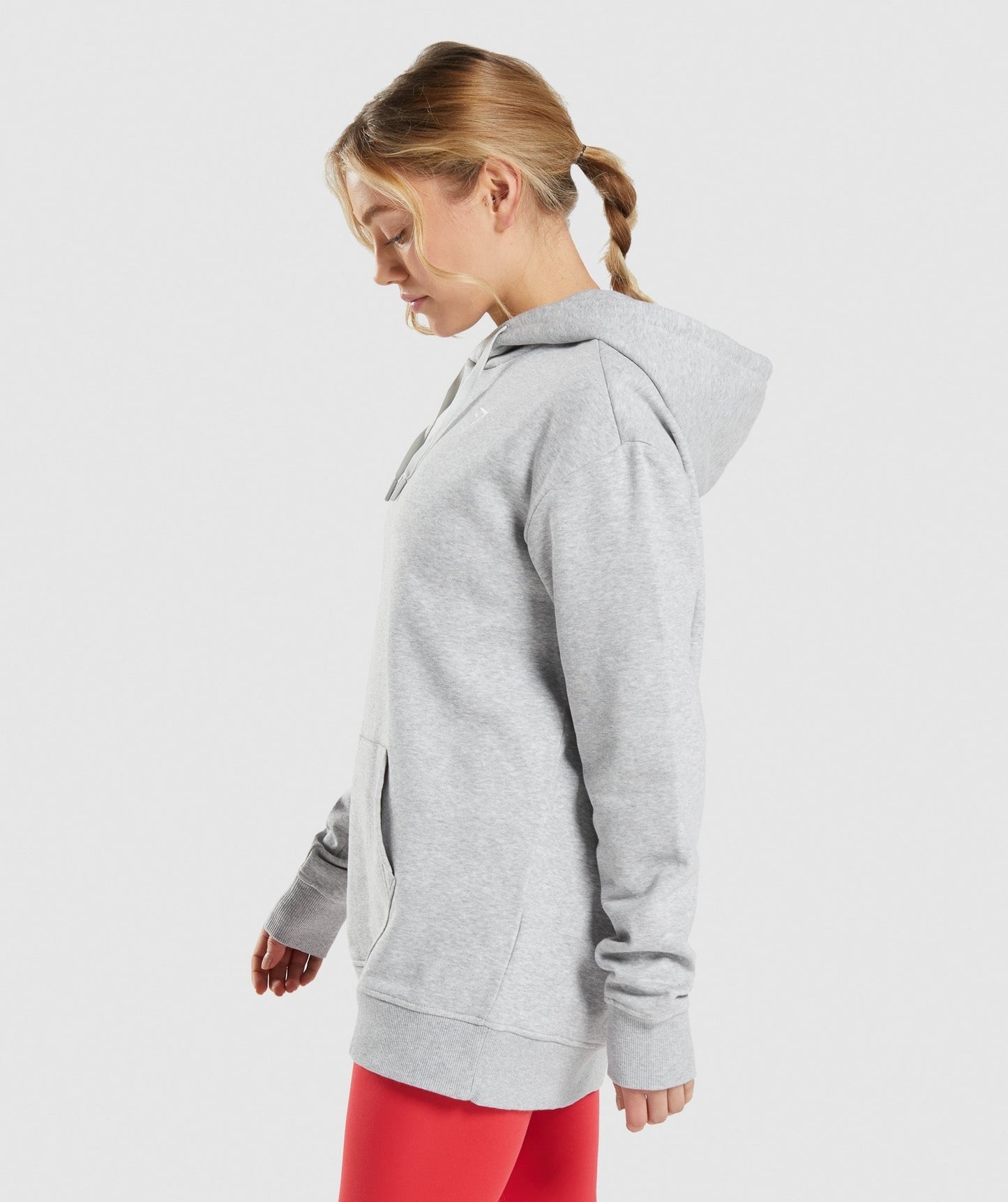 Gymshark Training Oversized Hoodie - Light Grey Marl