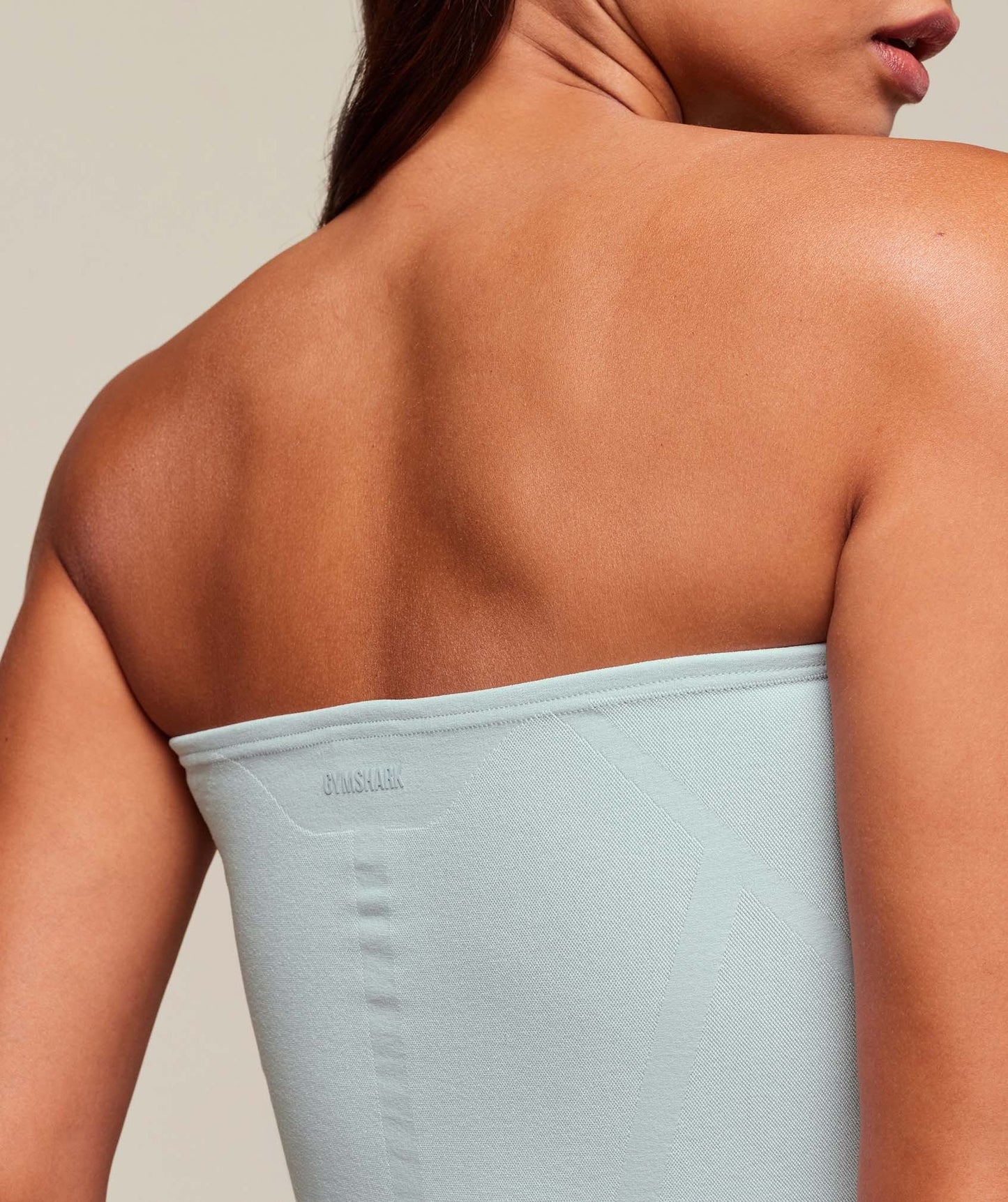 Gymshark everywear Warp Knit Tube Top - Frost Blue