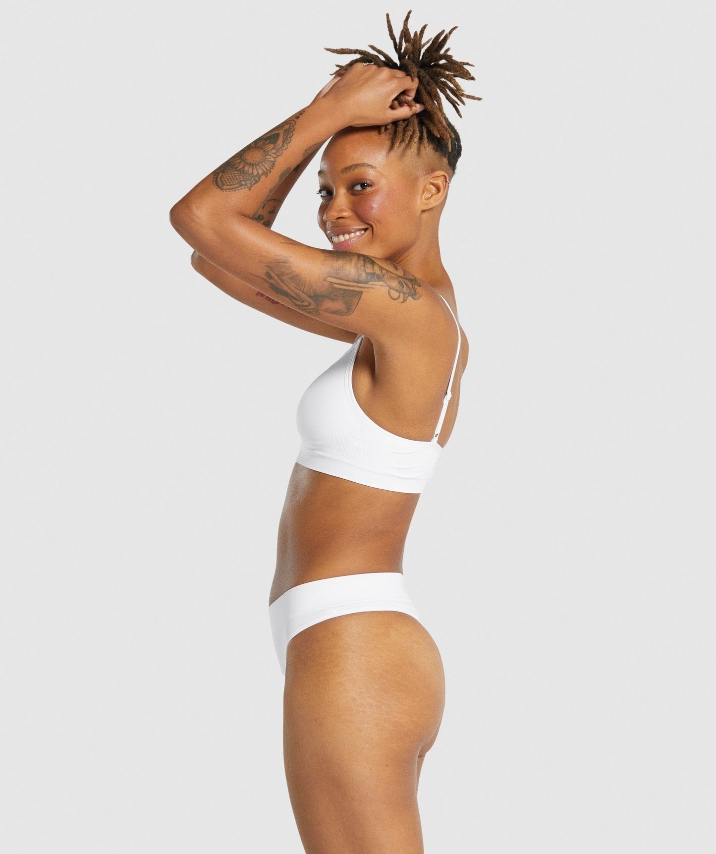 Gymshark Seamless Scoop Neck Bralette - White