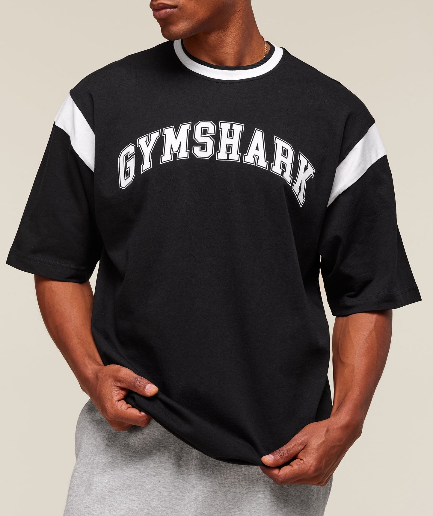 Gymshark GSLC Oversized T-Shirt - Black/White
