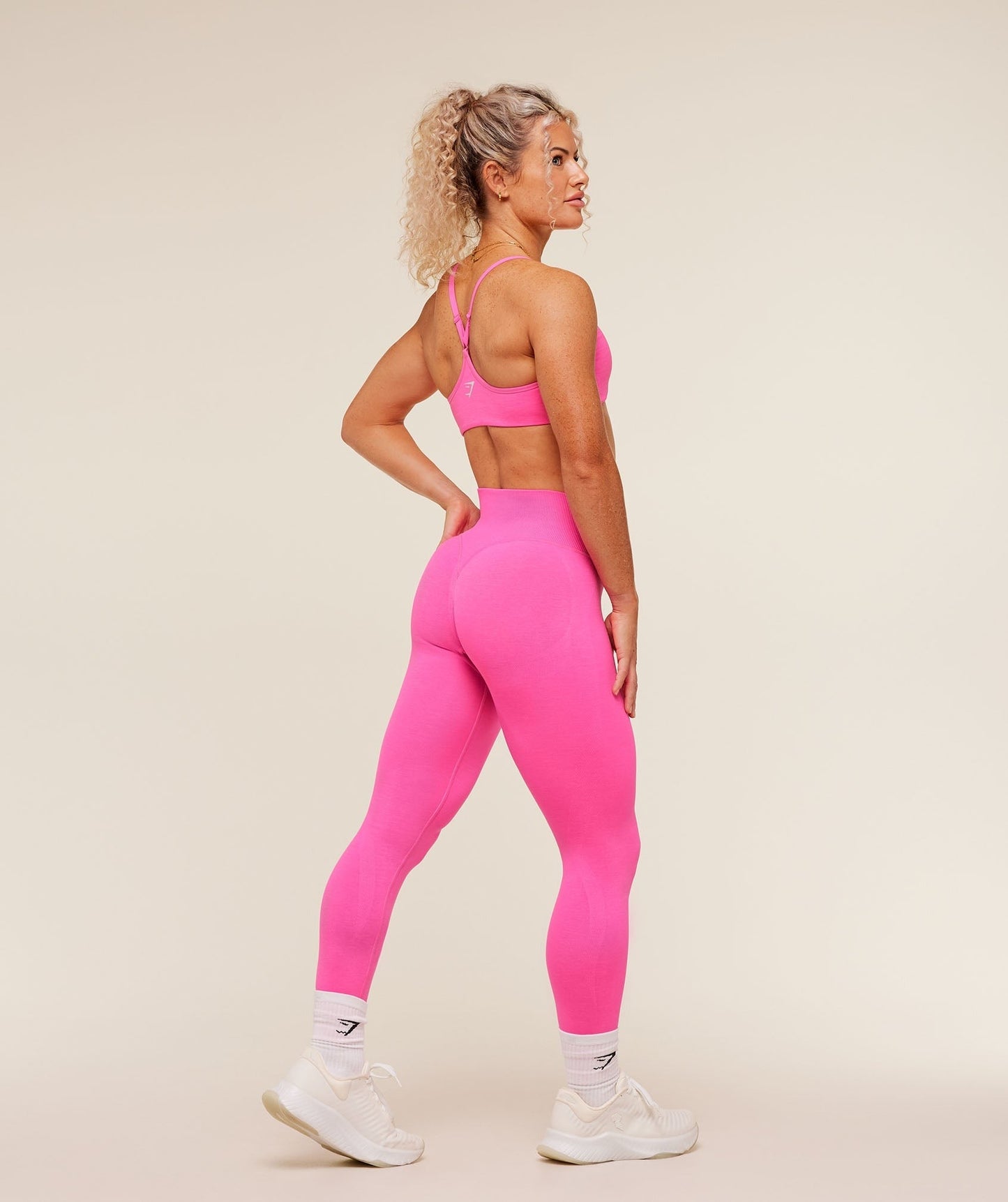 Gymshark Interval Seamless Leggings - Electric Pink