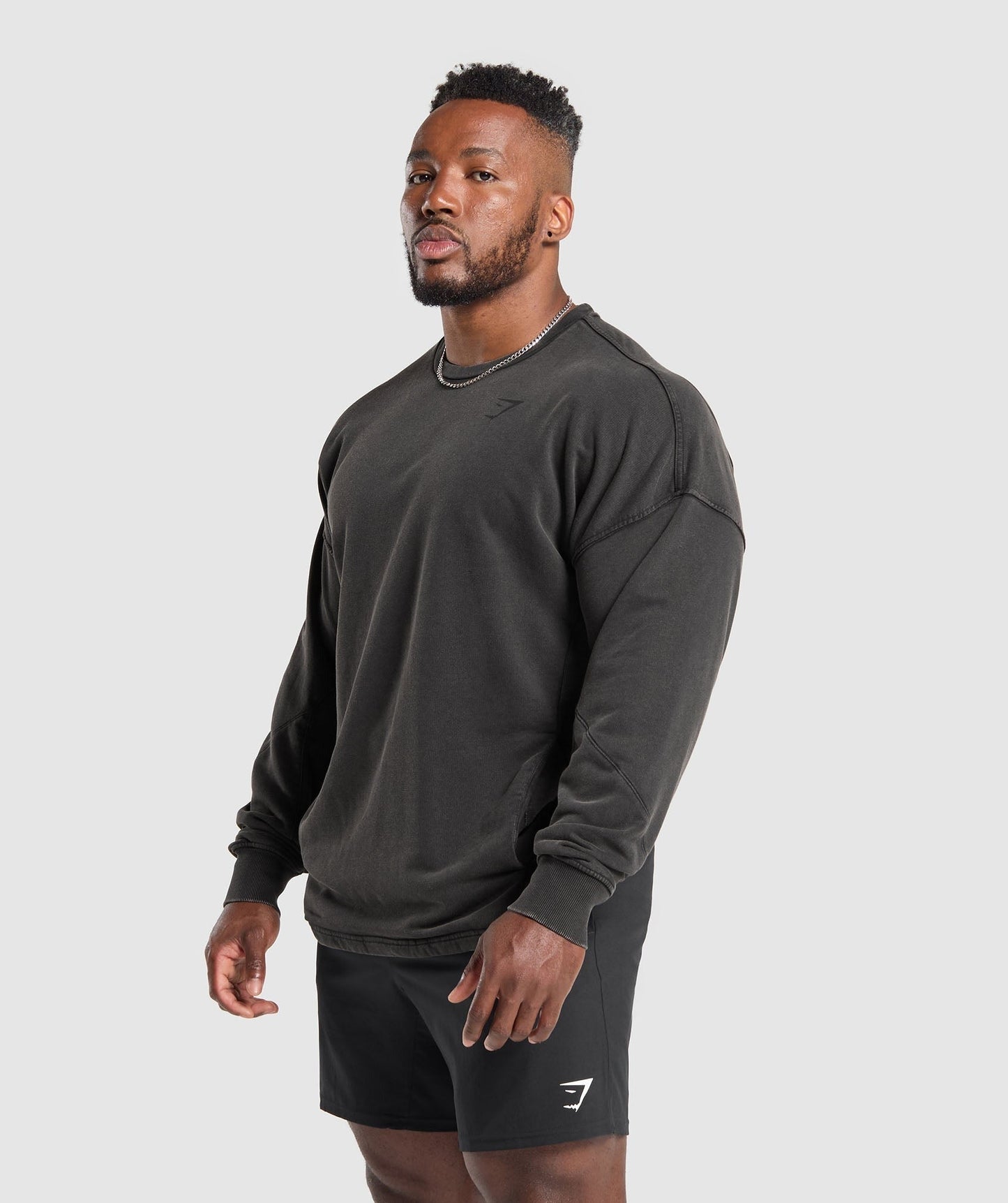 Gymshark Power Washed Crew - Black