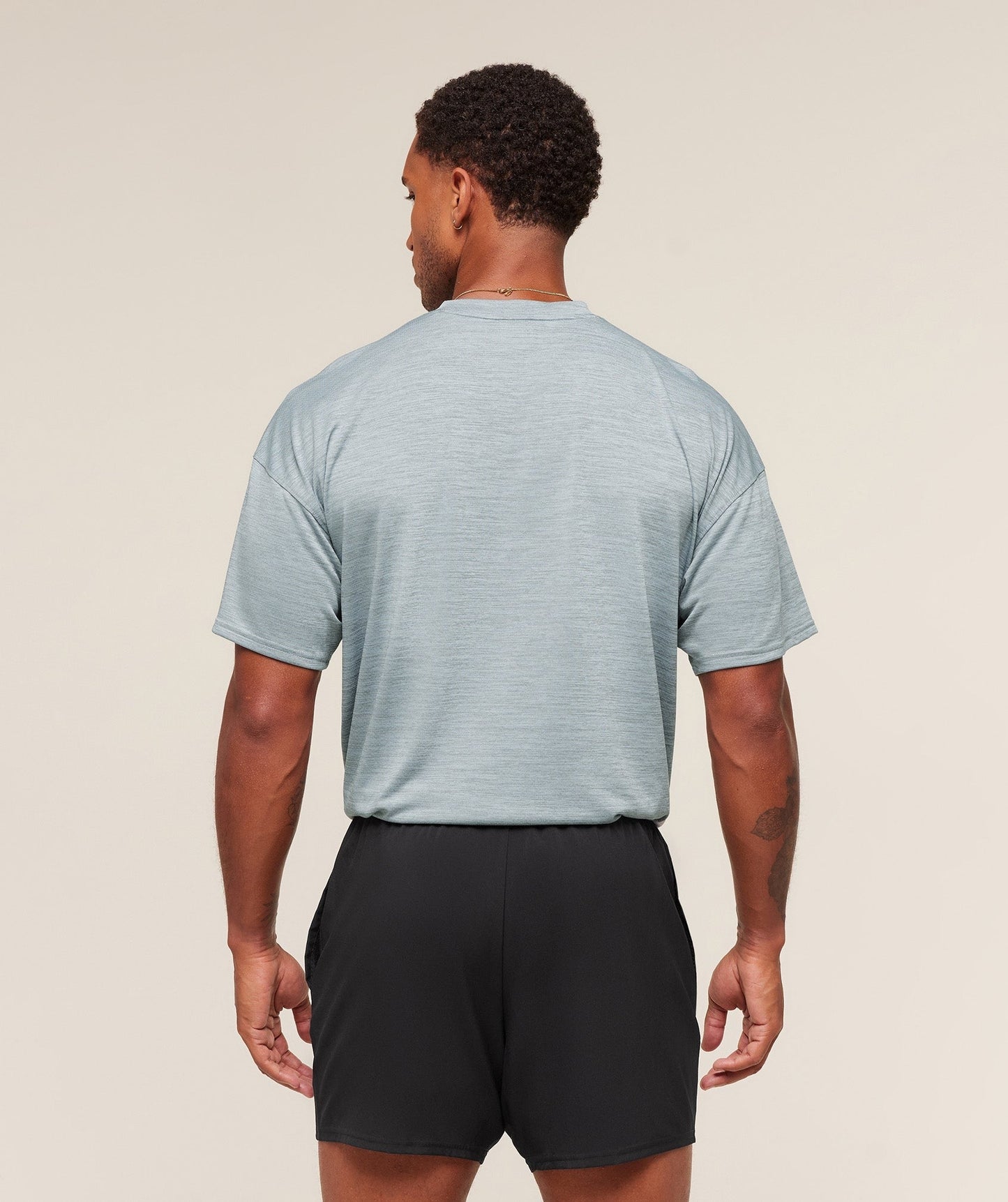 Gymshark Arrival Oversized T-Shirt - Smoke Blue/Denim Grey