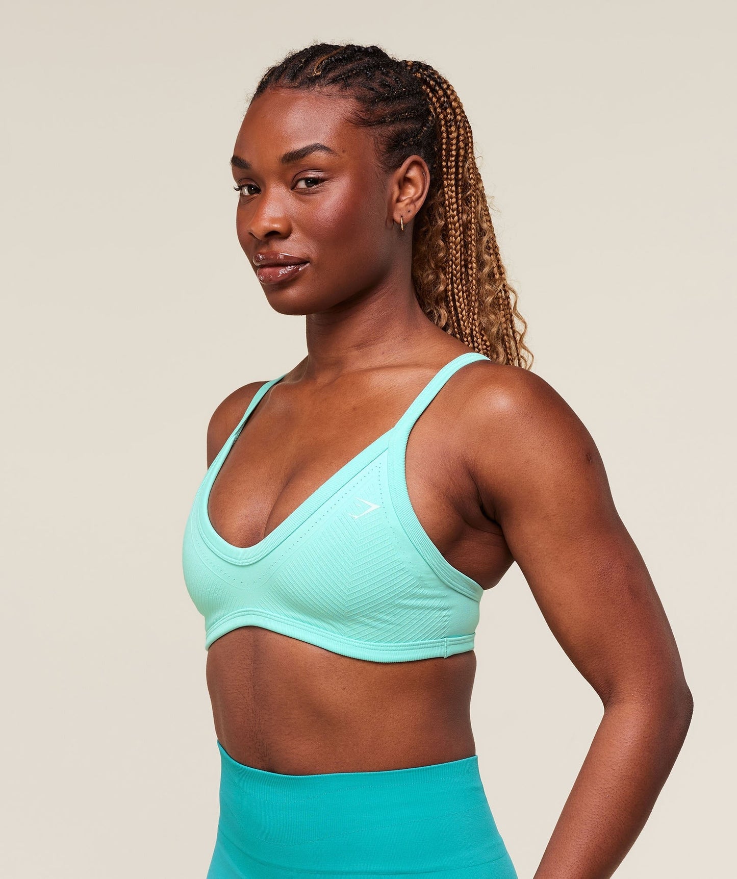 Gymshark Energise Seamless Sports Bra - Pop Turquoise