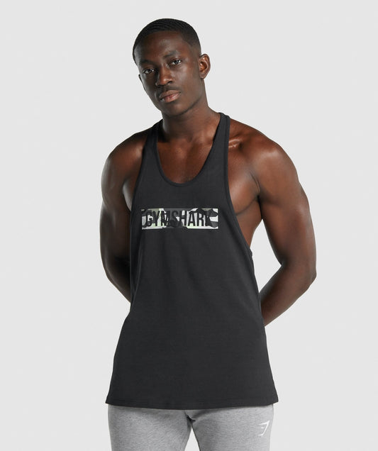 Gymshark Block Infill Stringer - Black
