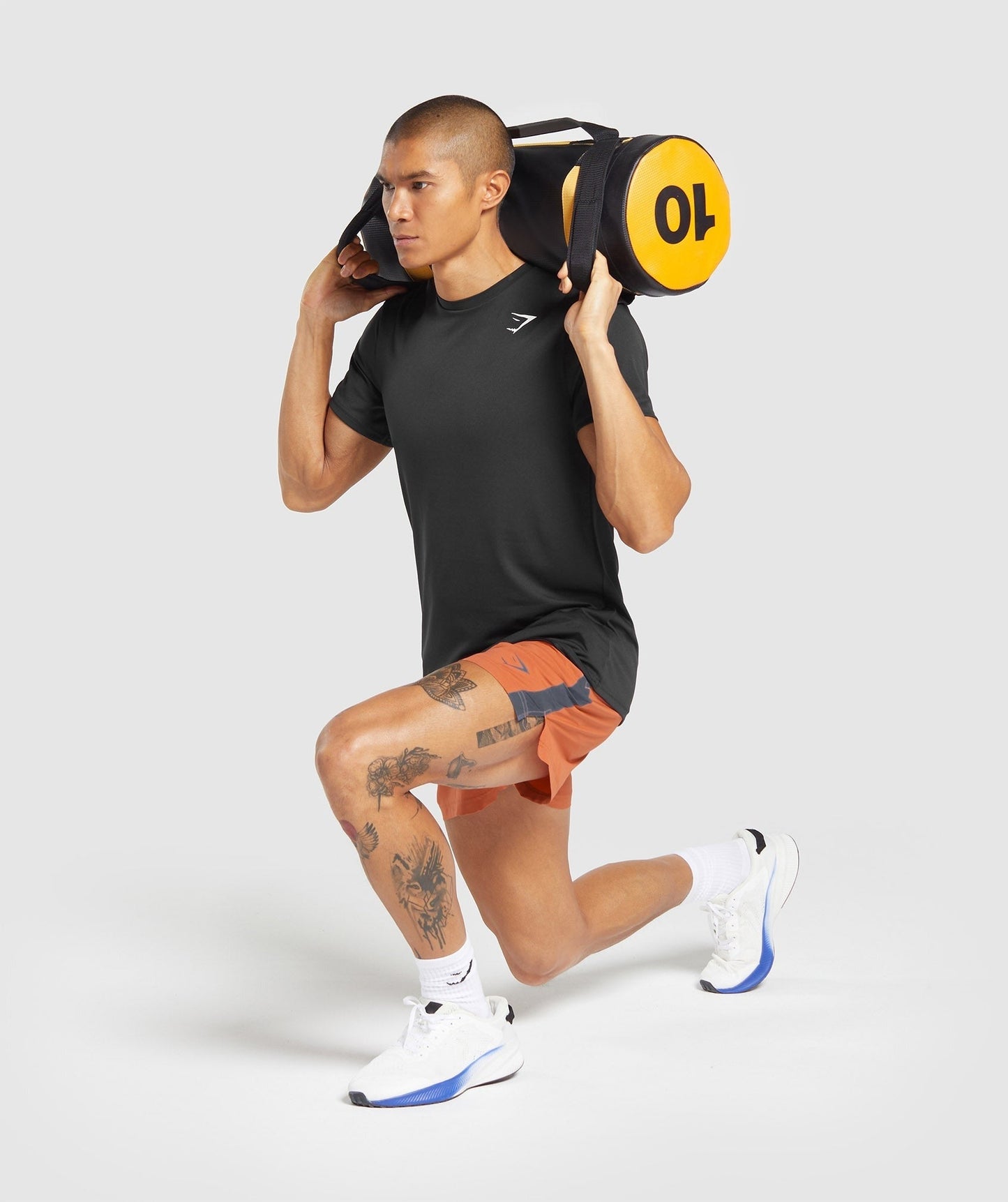 Gymshark Sport 5" Short - Muted Orange/Titanium Blue