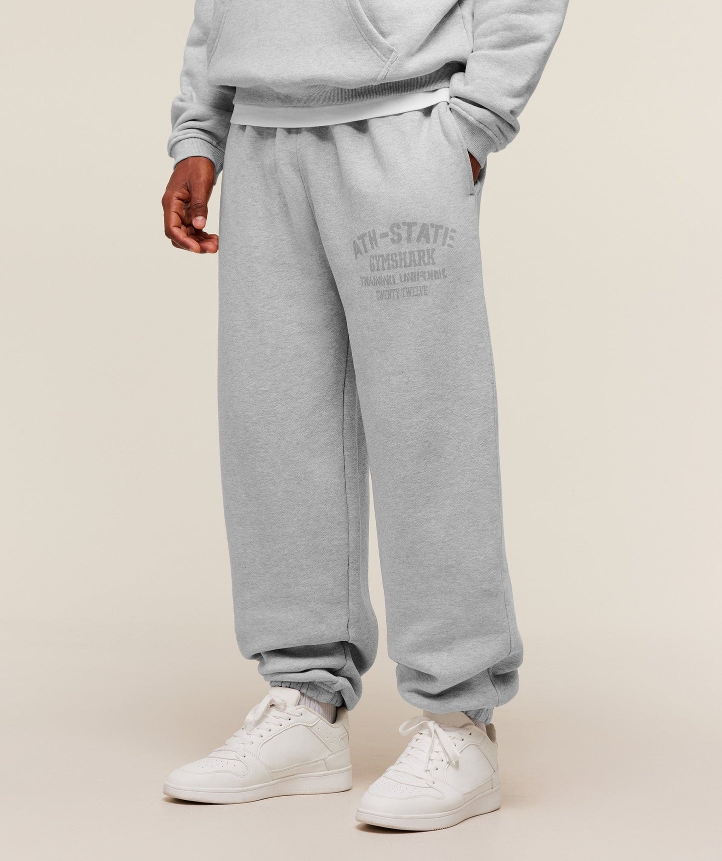 Gymshark Collegiate Joggers - Grey Marl
