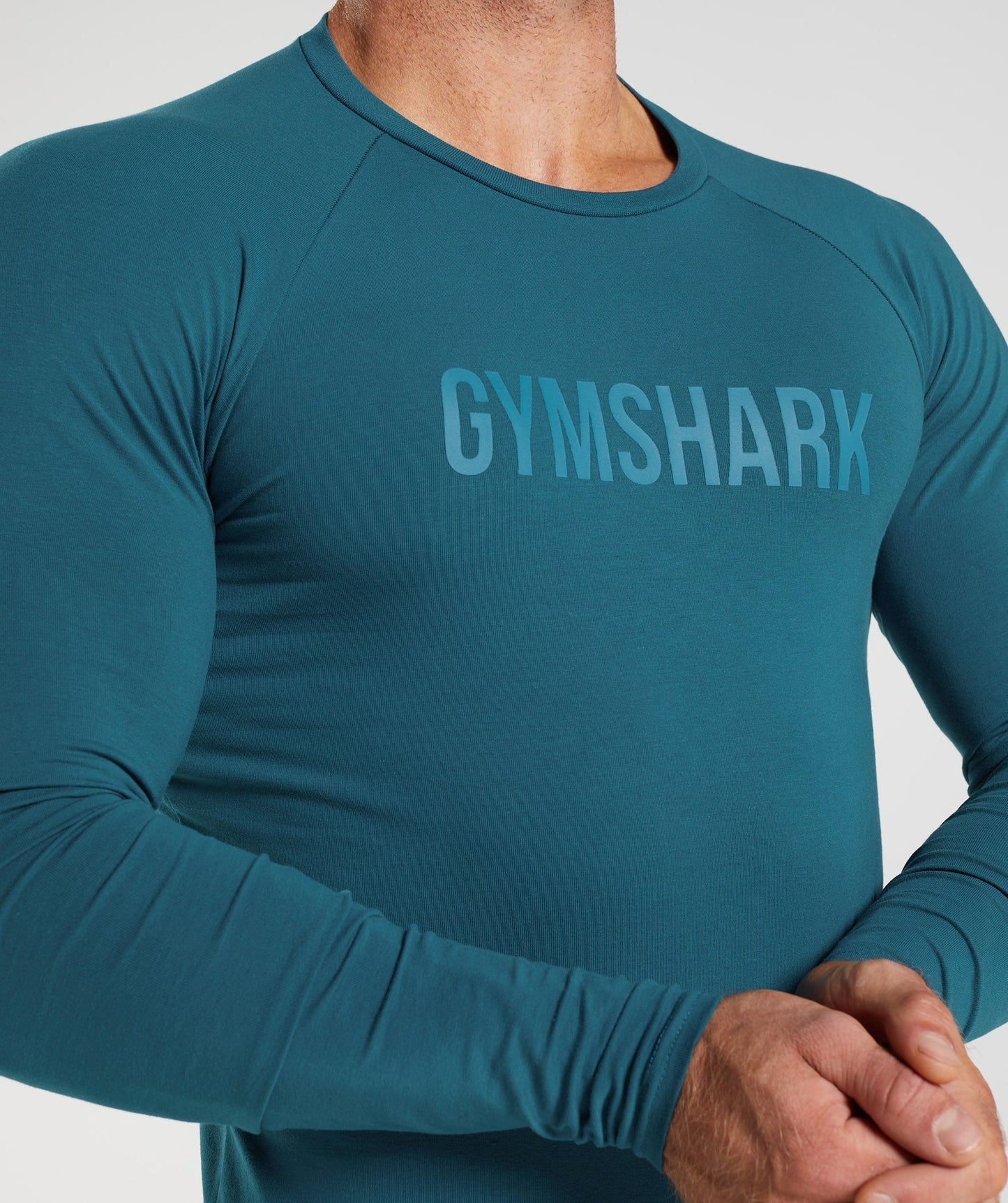 Gymshark Apollo Long Sleeve T-Shirt - Atlantic Blue