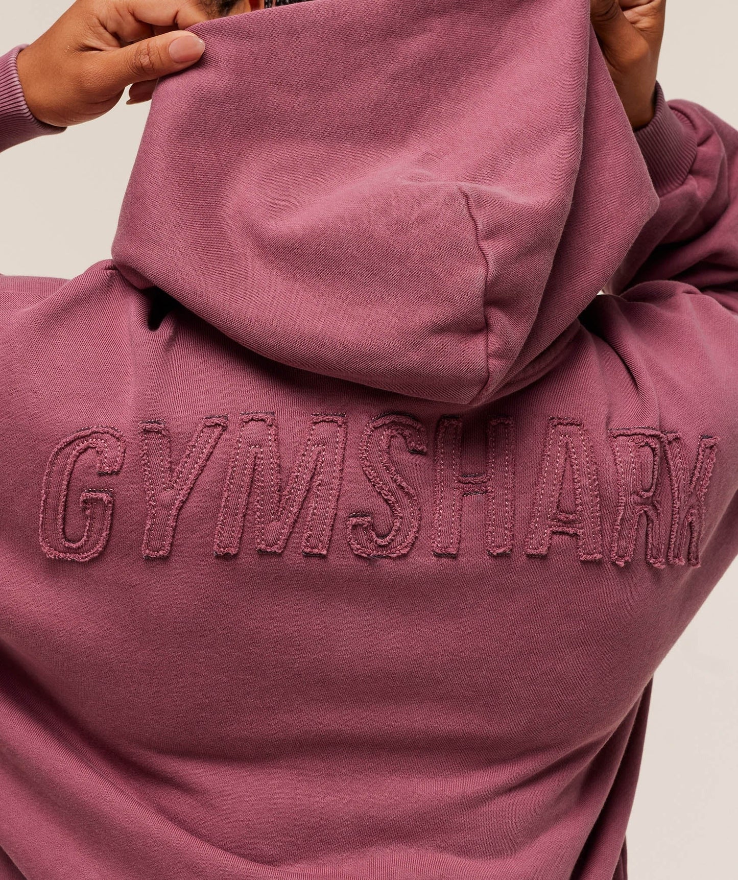 Gymshark Power Washed Oversized Hoodie - Reset Pink/Acid Wash