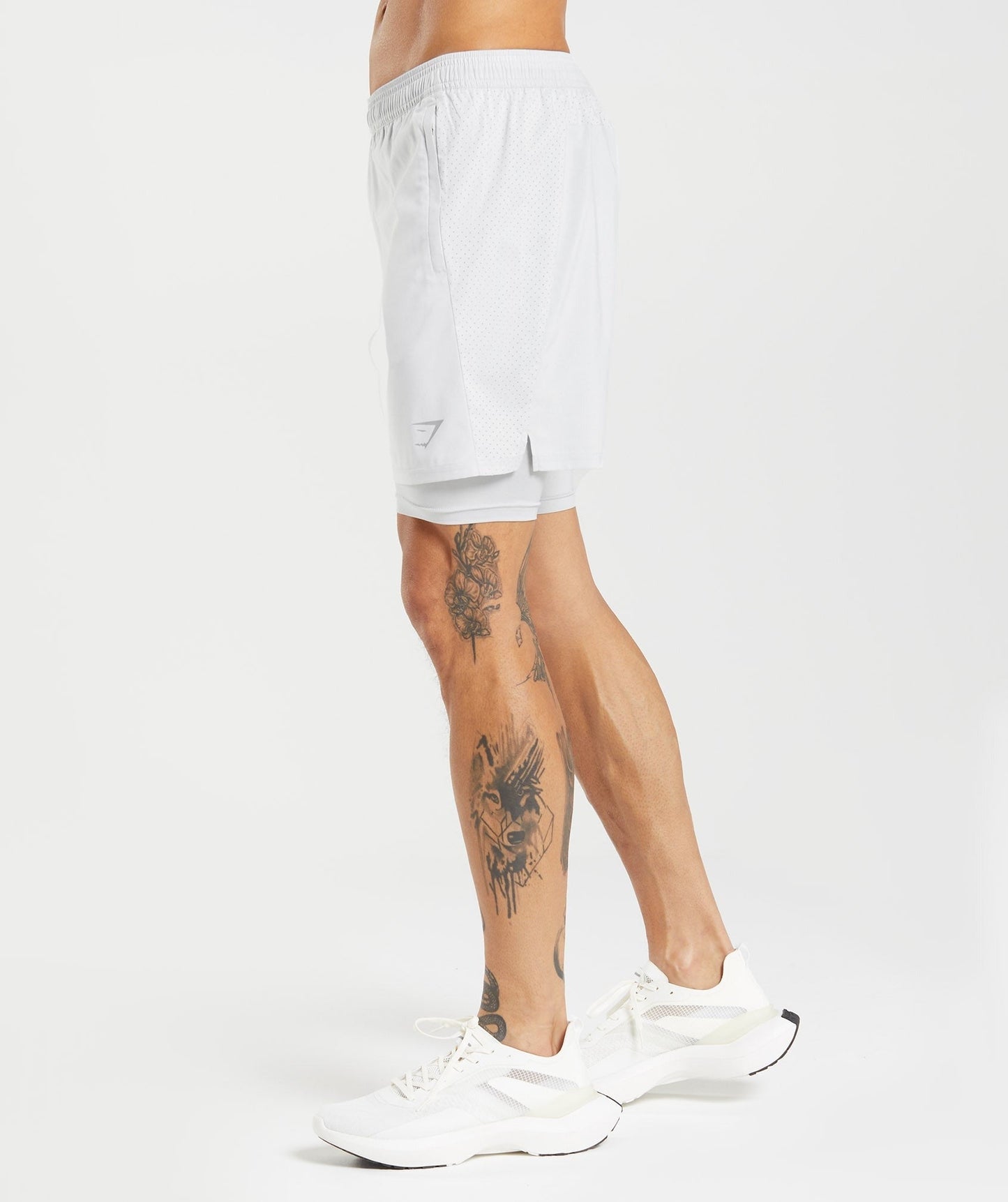 Gymshark Aspect 2 In 1 Short - Light Grey