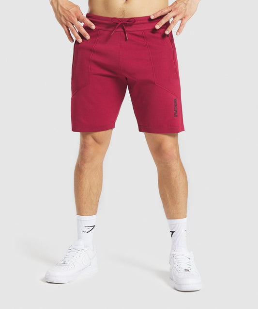 Gymshark True Knit Shorts - Burgundy