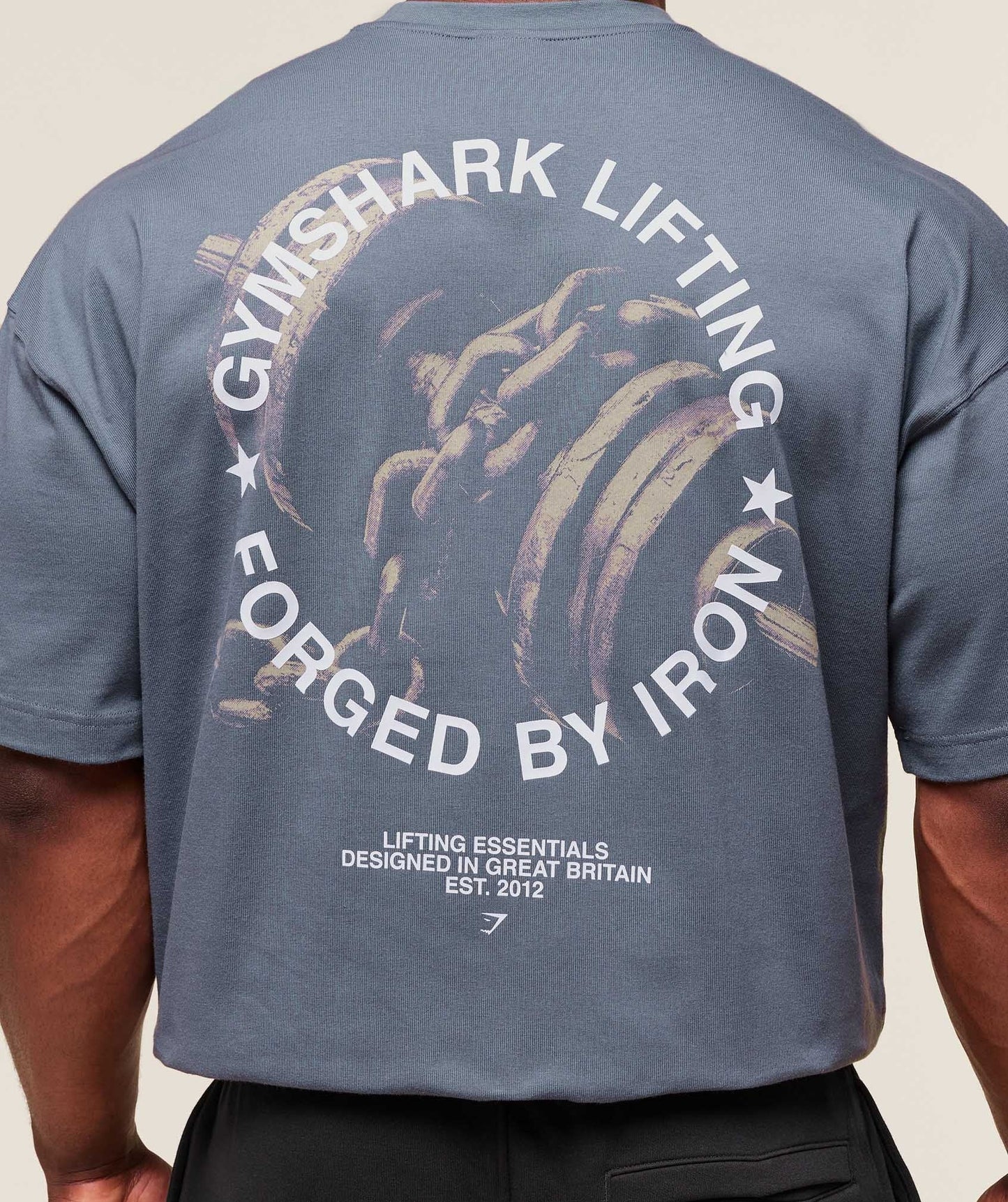 Gymshark Forged By Iron T-Shirt - Iron Blue