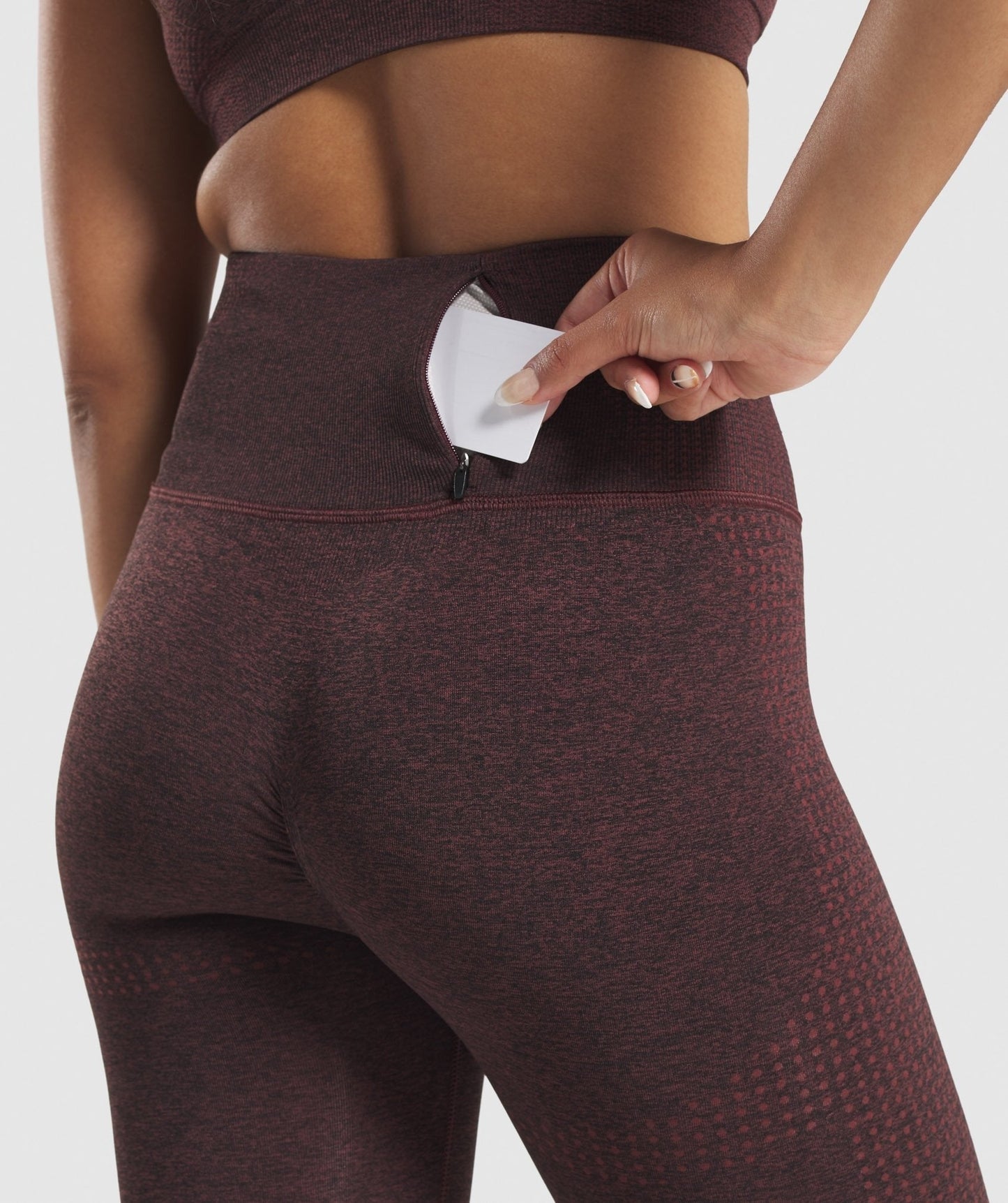 DNU - Gymshark Vital Rise Seamless Leggings - Brown Marl