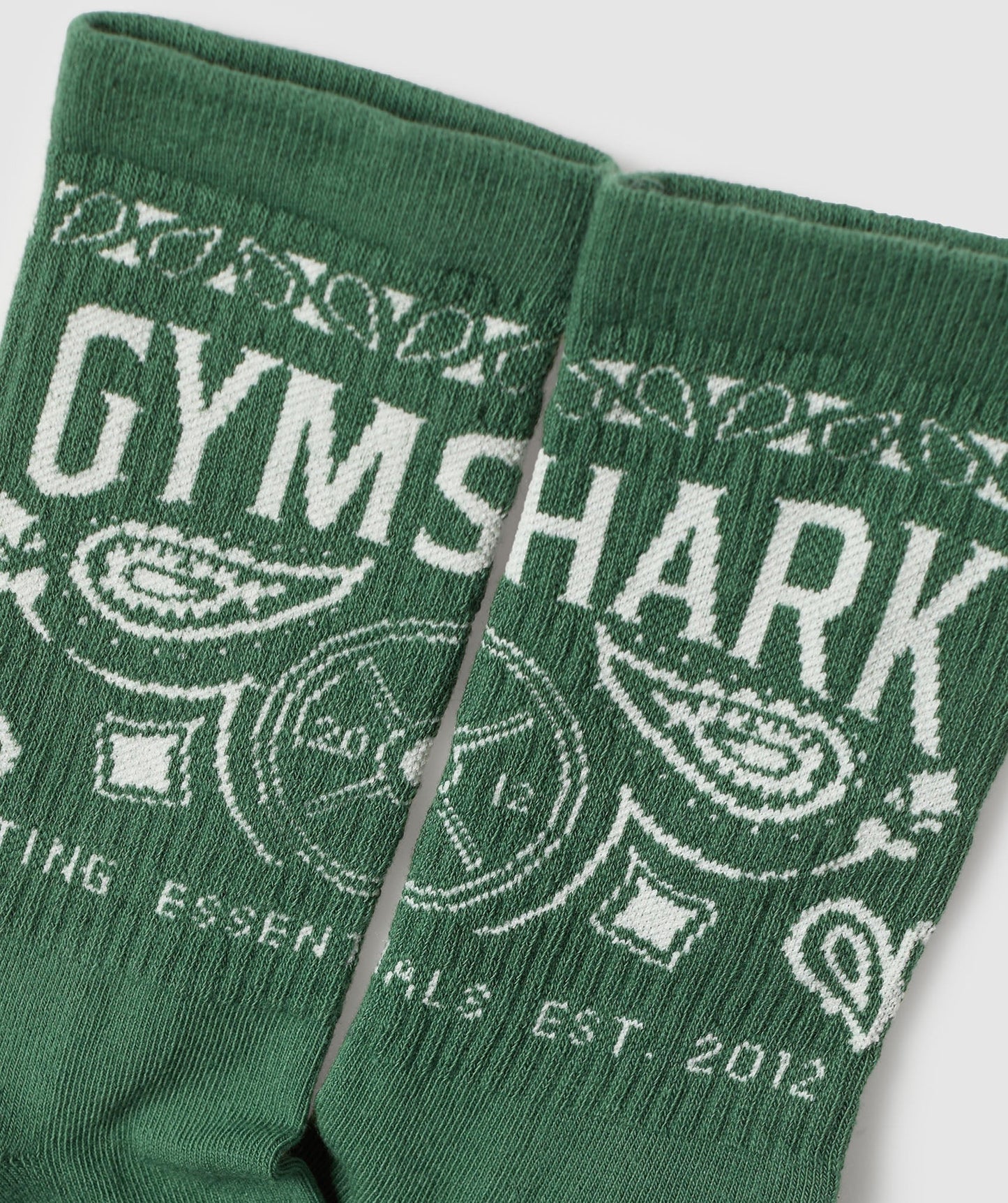 Gymshark Bandana Crew Sock - Classic Green