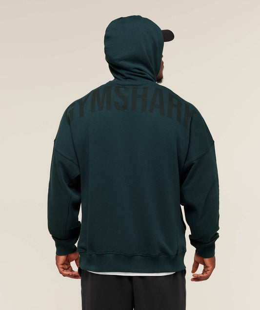Gymshark Power Oversized Hoodie - Deep Petrol Blue