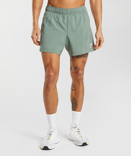 Gymshark Sport 5" 2 In 1 Shorts - Willow Green/Desert Sage Green