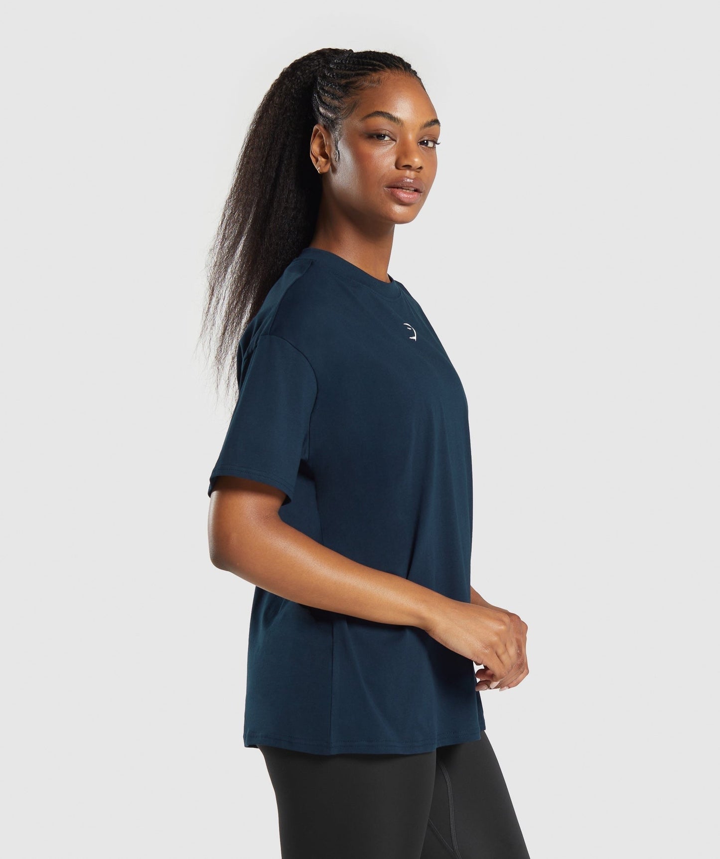 Gymshark Fraction Oversized T-Shirt - Navy