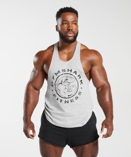 Gymshark Legacy Stringer - Light Grey Marl