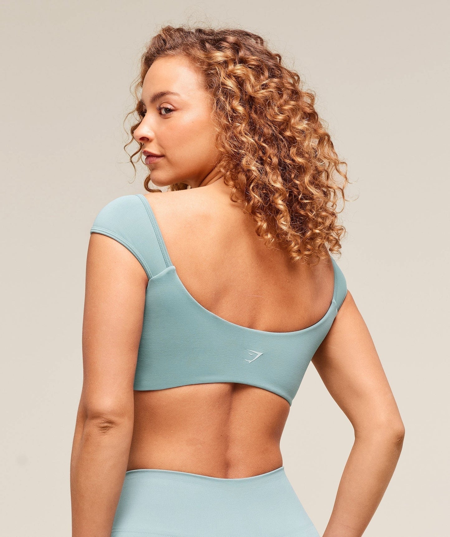 Gymshark Soft Sculpt Cap Sleeve Bralette - Rest Blue