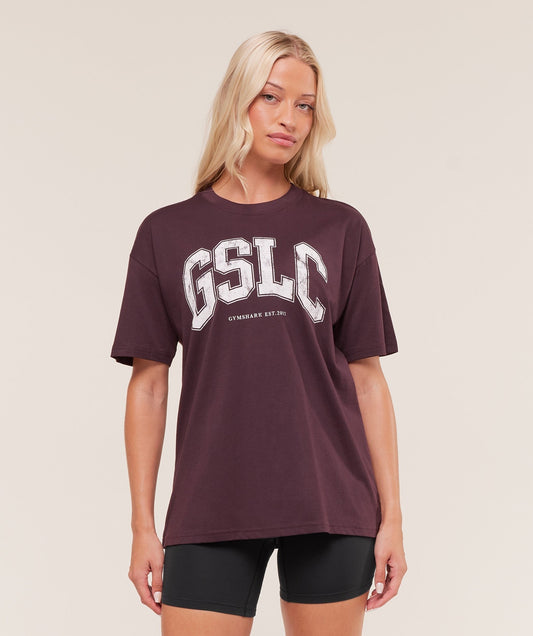 Gymshark GSLC Lifting Club Short Sleeve T-Shirt - Cherry Purple