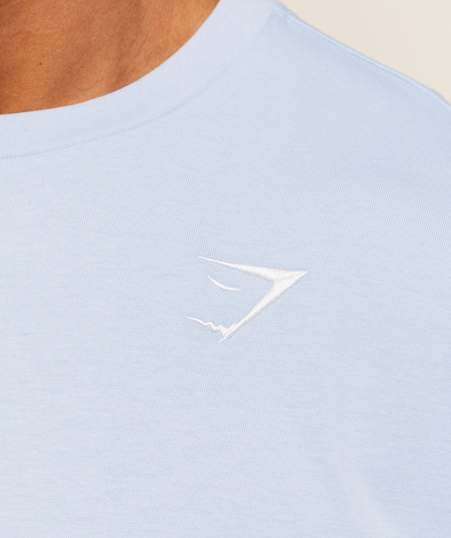 Gymshark Crest Oversized T-Shirt - Chilled Blue