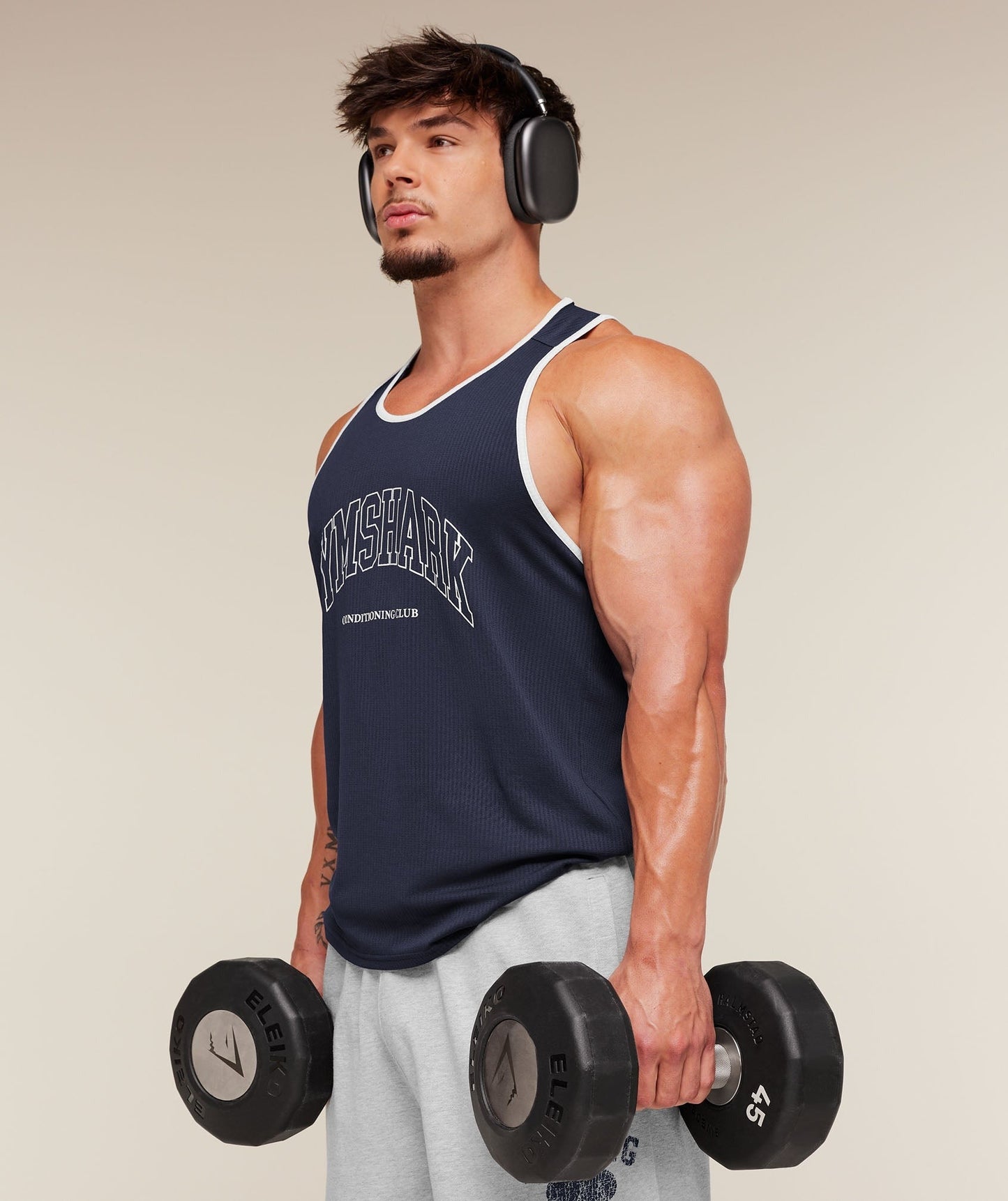 Gymshark Collegiate Tech Tank - Heavy Blue