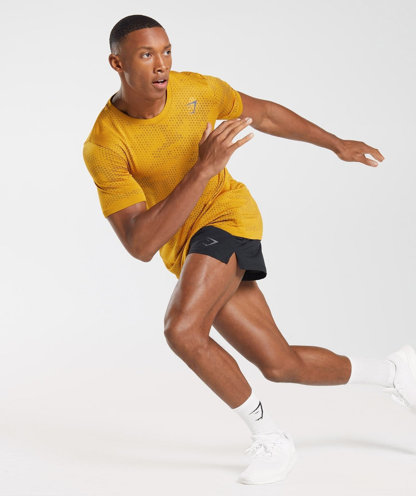 Gymshark Sport Seamless T-Shirt - Turmeric Yellow/Black