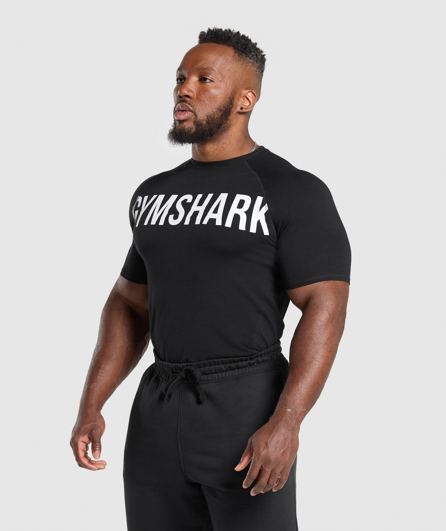 Gymshark Prime T-Shirt - Black/White