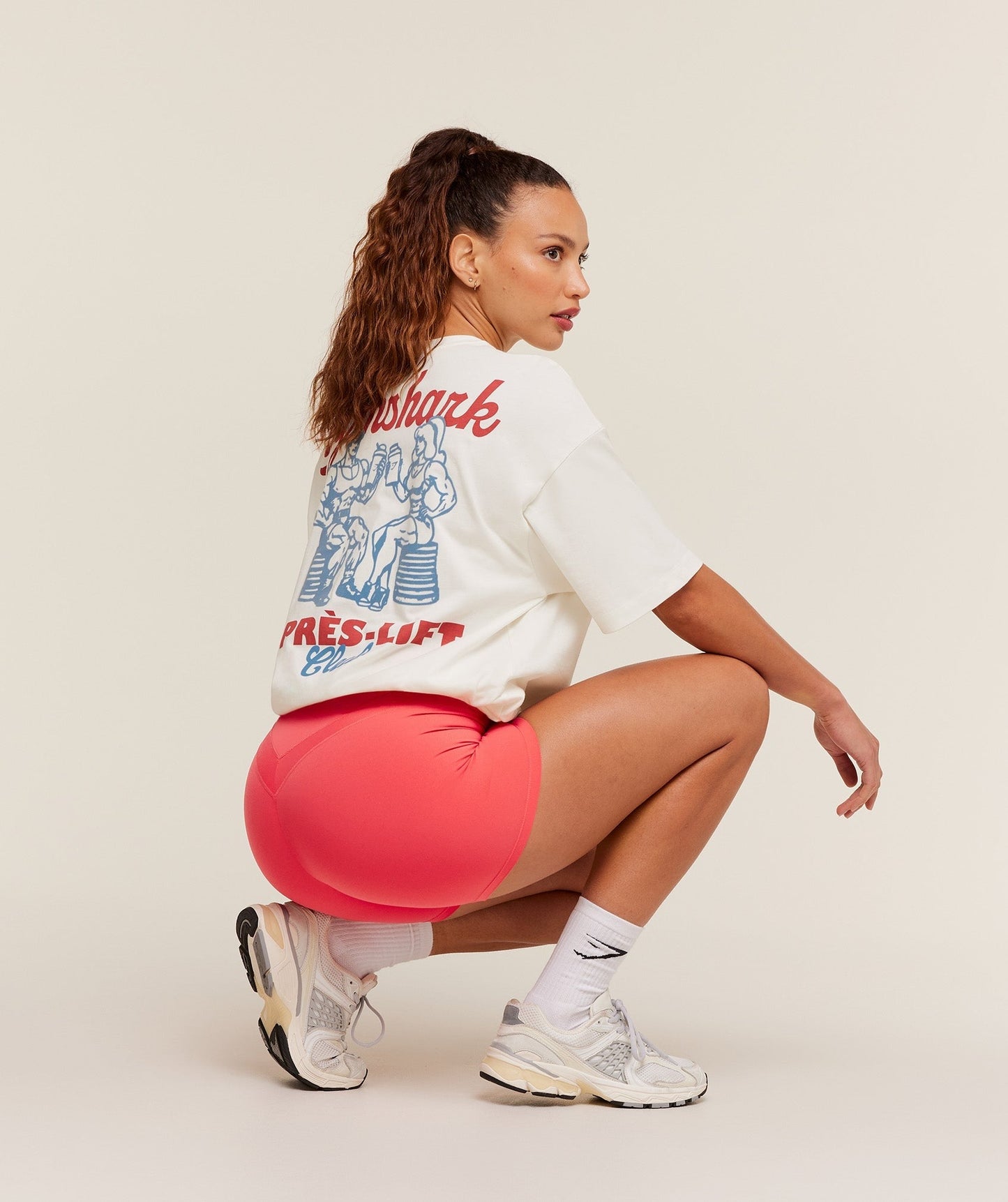 Gymshark Après-Lift Club Oversized T-Shirt - GS Soft White