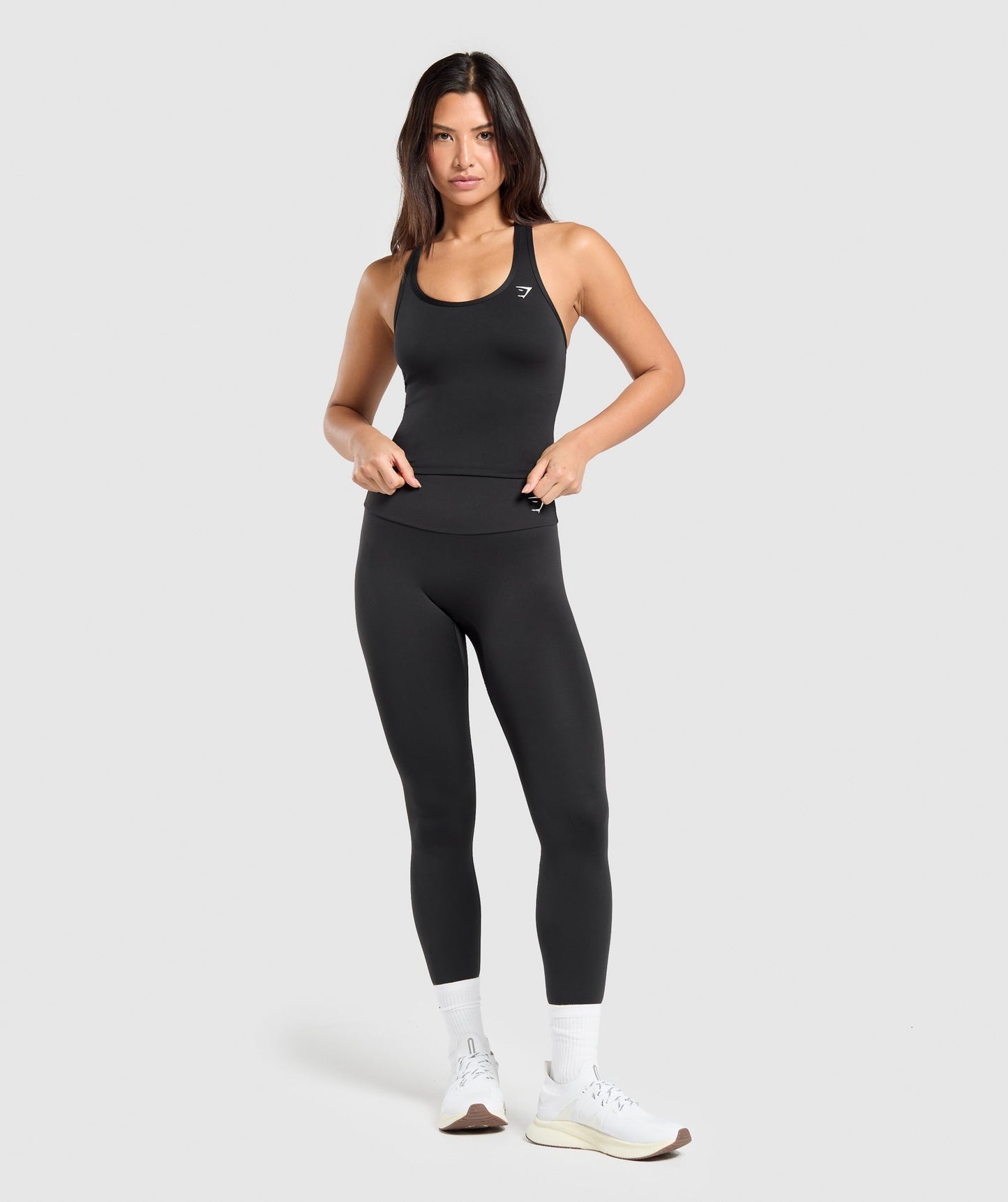Gymshark Training Racer Midi Tank - Black