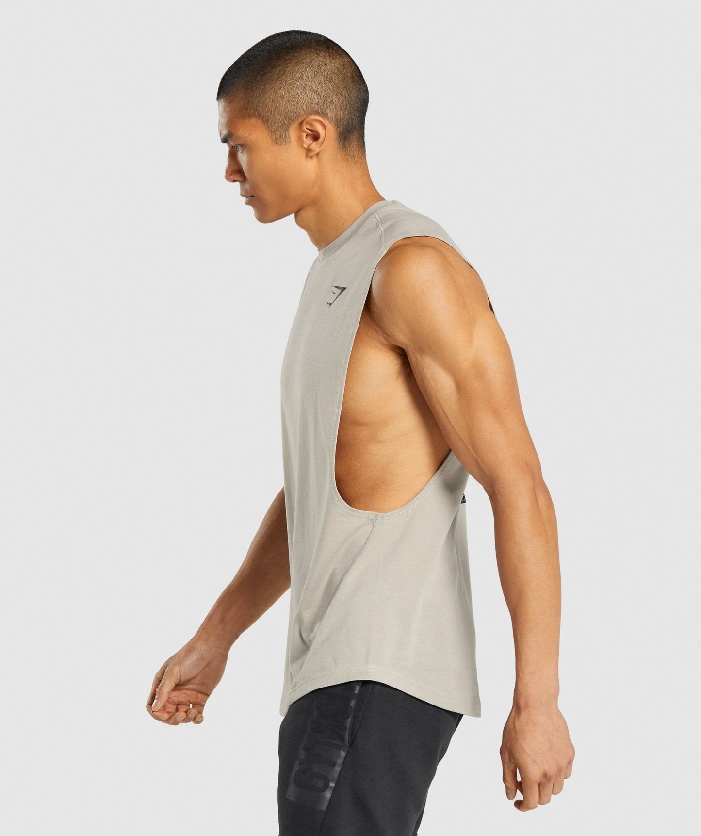 Gymshark Bold Drop Arm Tank - Grey