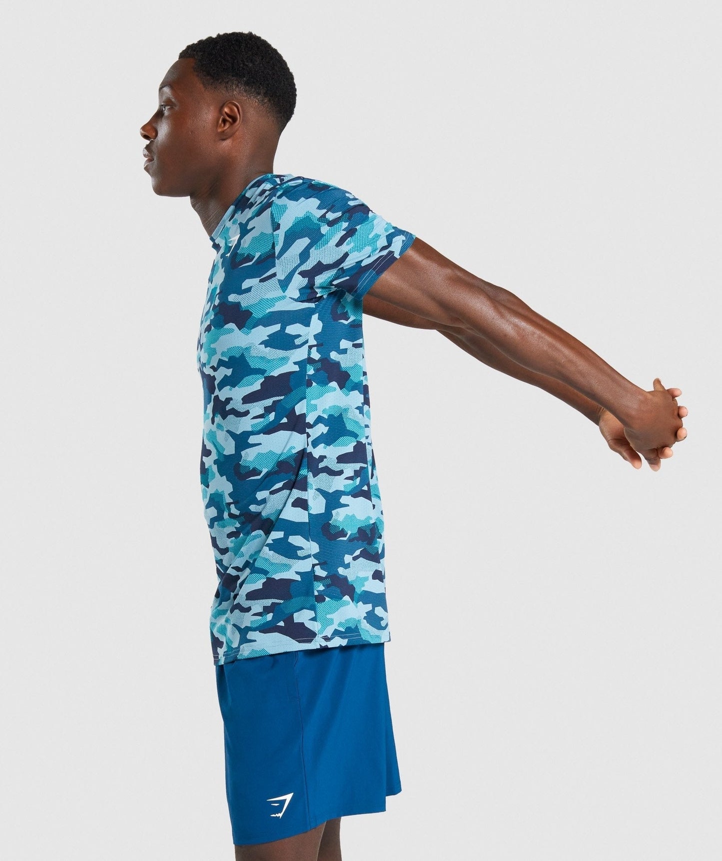 Gymshark Arrival T-Shirt - Teal Camo