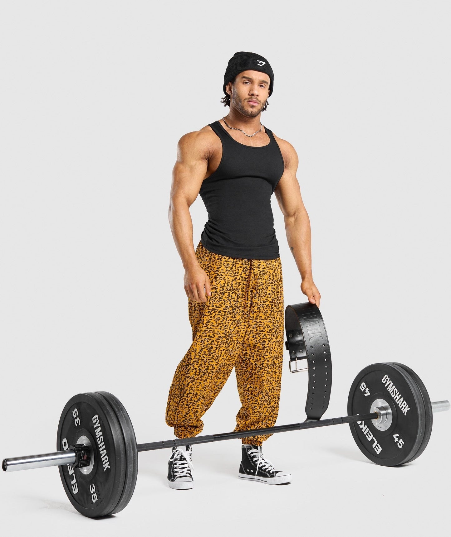 Gymshark Printed Pumper Pants - Burnt Yellow