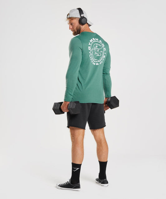 Gymshark Legacy Long Sleeve T-Shirt - Hoya Green