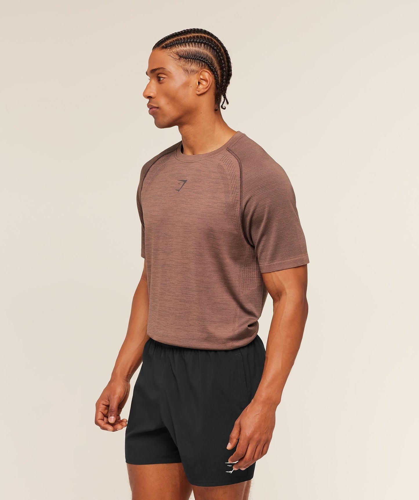 Gymshark Versatile Seamless T-Shirt - Taupe Brown/Cool Brown